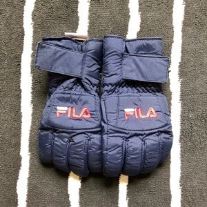 Vintage Flia Spell Out Gloves